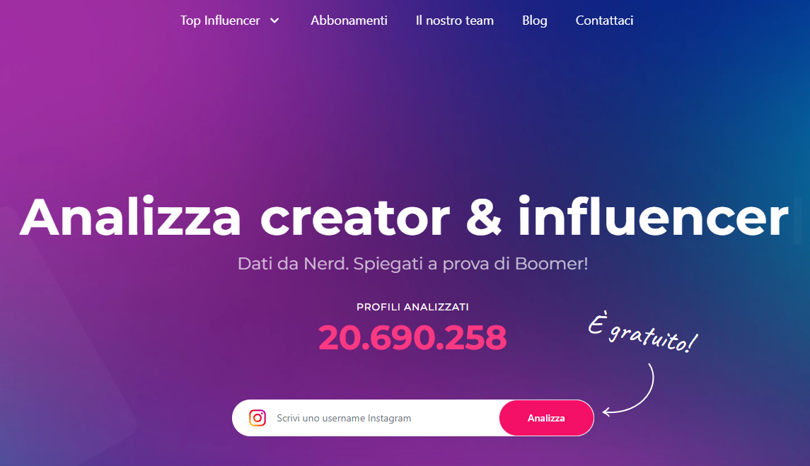 Fake su Instagram con Not just analytics